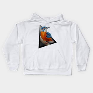 Kingfisher at rest Kids Hoodie